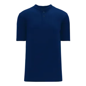 Athletic Knit (AK) BA1347Y-004 Youth Navy Two-Button Baseball Jersey