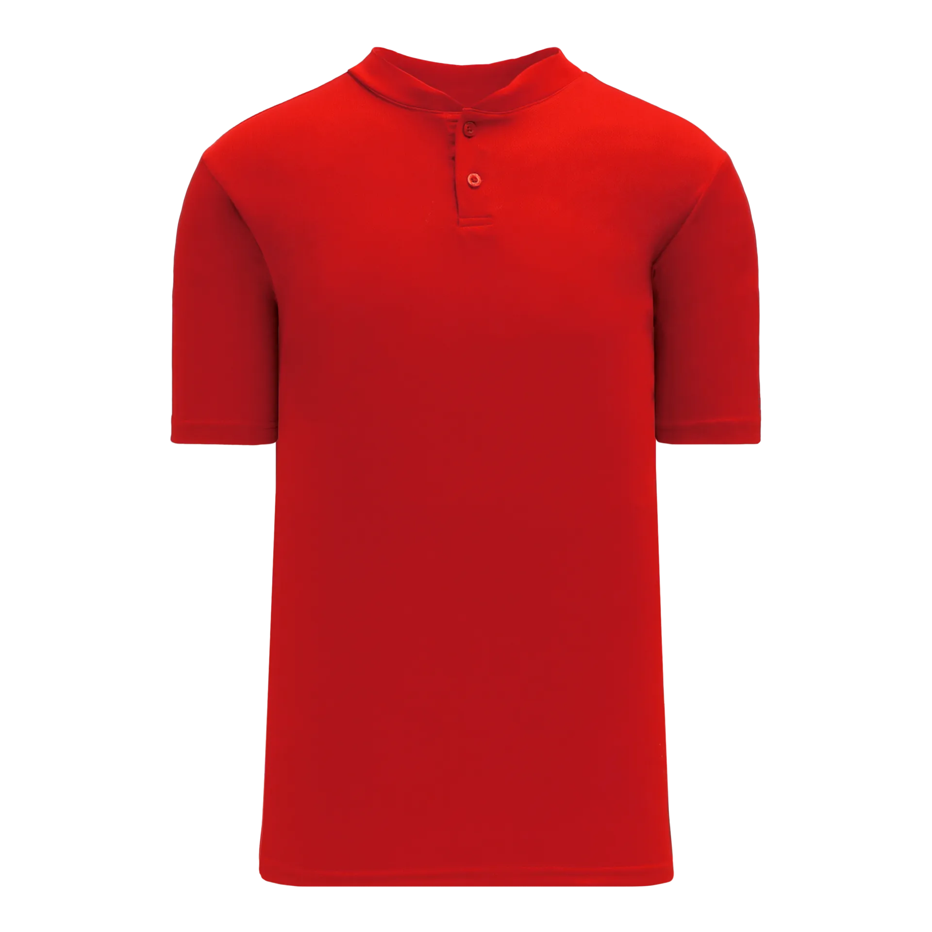Athletic Knit (AK) BA1347Y-005 Youth Red Two-Button Baseball Jersey