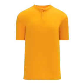 Athletic Knit (AK) BA1347Y-006 Youth Gold Two-Button Baseball Jersey