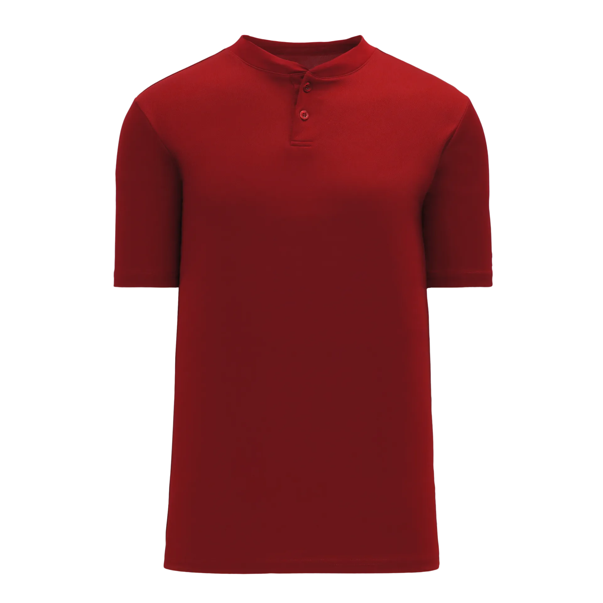 Athletic Knit (AK) BA1347Y-013 Youth AV Red Two-Button Baseball Jersey