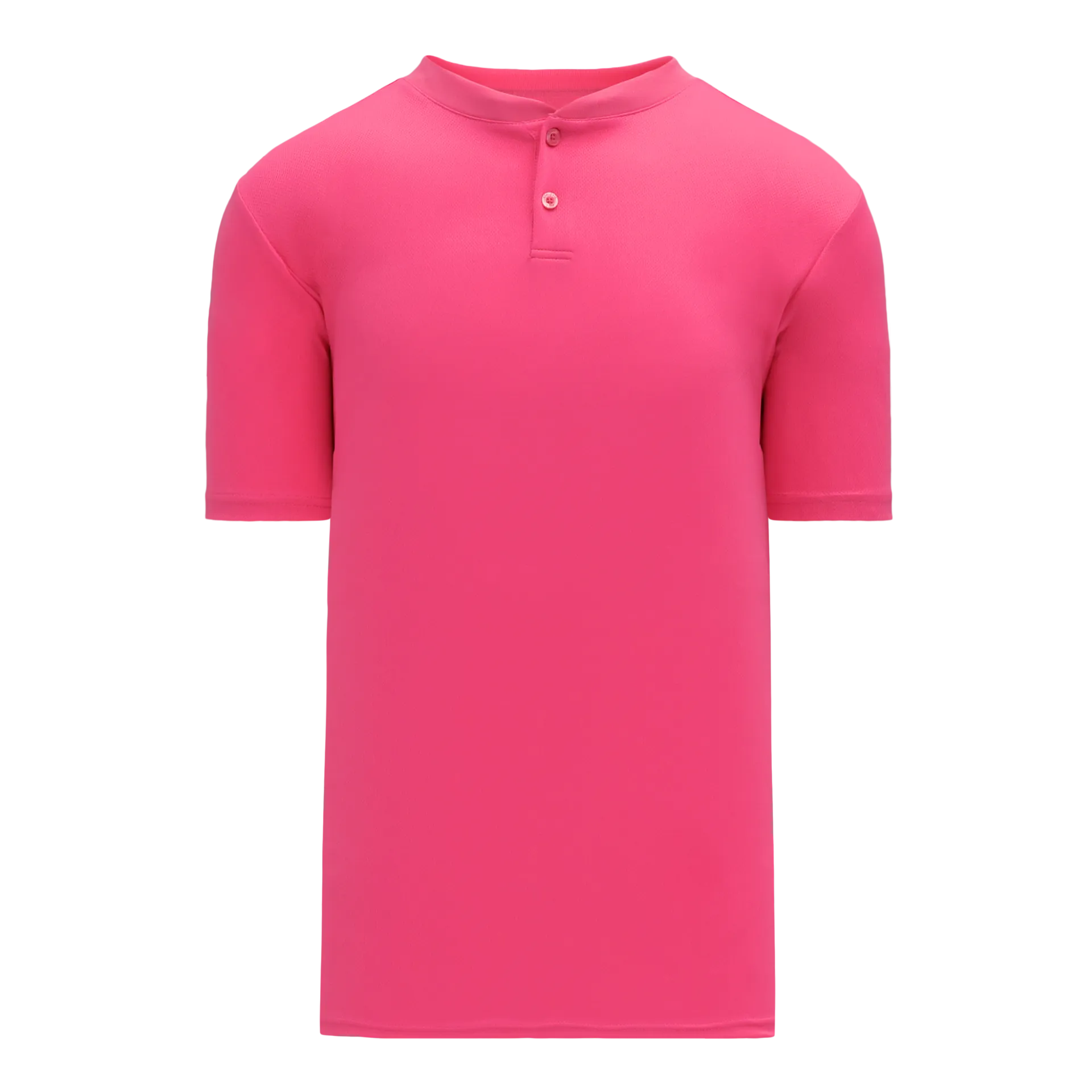 Athletic Knit (AK) BA1347Y-014 Youth Pink Two-Button Baseball Jersey