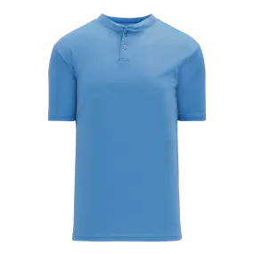 Athletic Knit (AK) BA1347Y-018 Youth Sky Blue Two-Button Baseball Jersey
