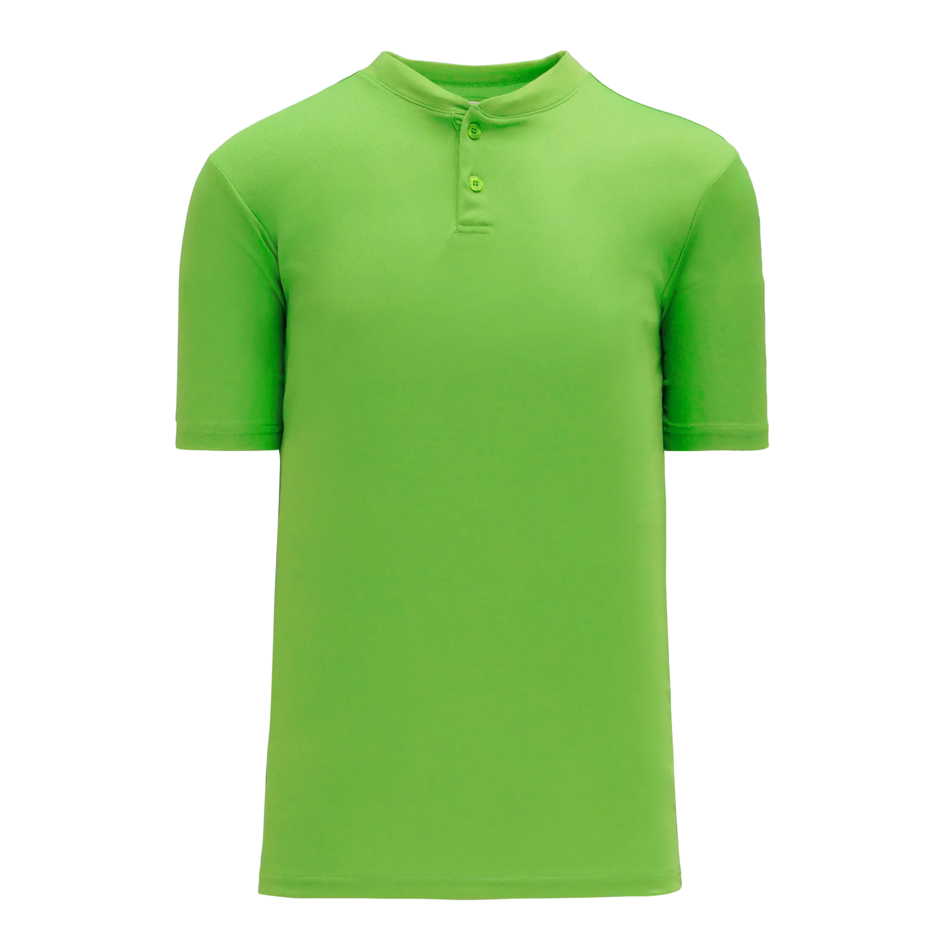Athletic Knit (AK) BA1347Y-031 Youth Lime Green Two-Button Baseball Jersey