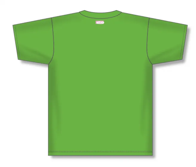 Athletic Knit (AK) BA1347Y-031 Youth Lime Green Two-Button Baseball Jersey