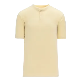 Athletic Knit (AK) BA1347Y-048 Youth Sand Two-Button Baseball Jersey