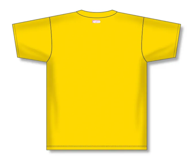 Athletic Knit (AK) BA1347Y-055 Youth Maize Two-Button Baseball Jersey