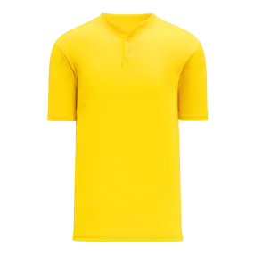 Athletic Knit (AK) BA1347Y-055 Youth Maize Two-Button Baseball Jersey