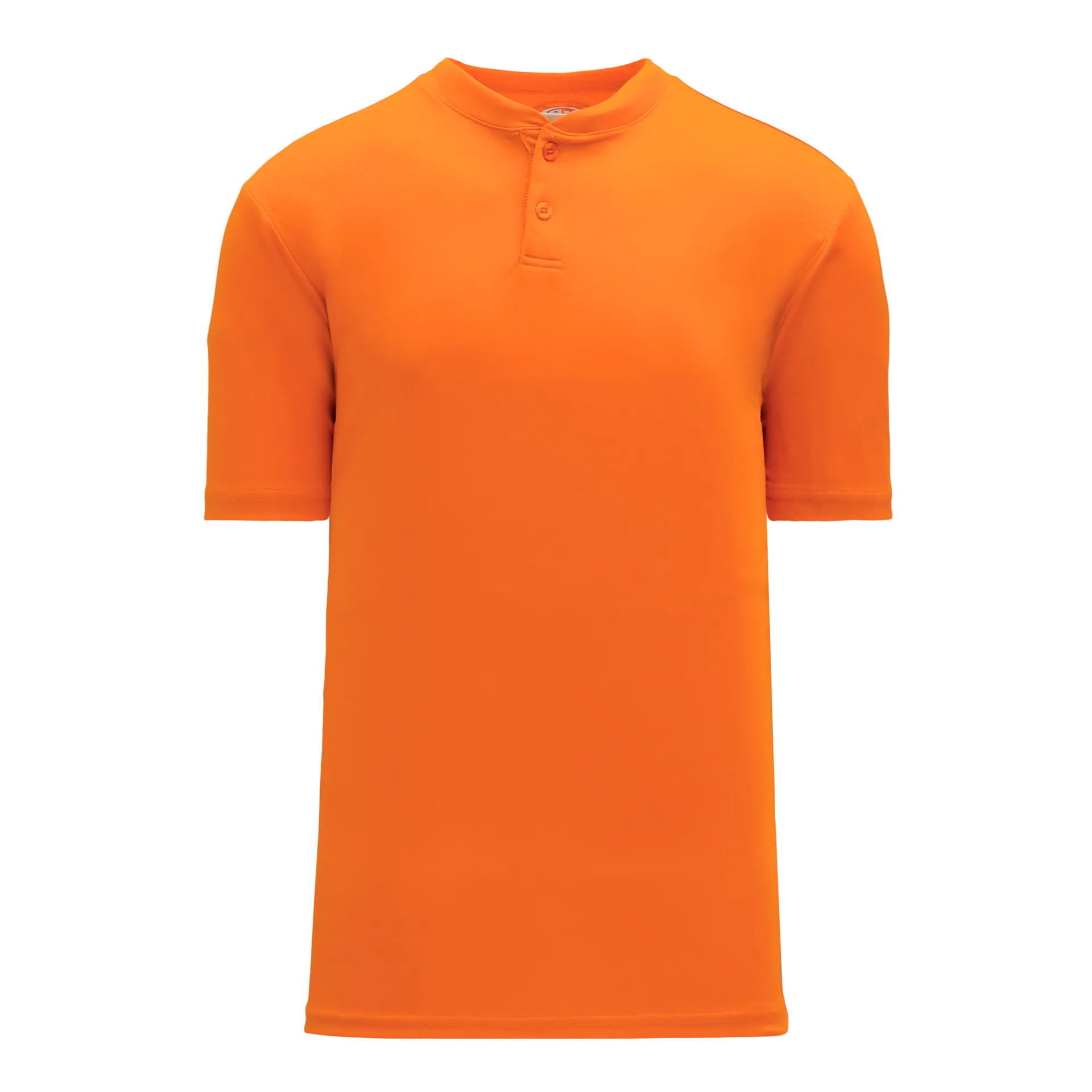 Athletic Knit (AK) BA1347Y-064 Youth Orange Two-Button Baseball Jersey