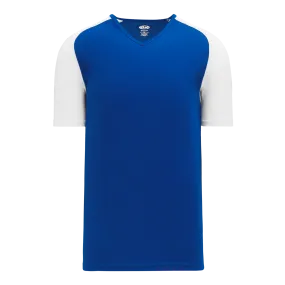Athletic Knit (AK) BA1375M-206 Mens Royal Blue/White Pullover Baseball Jersey