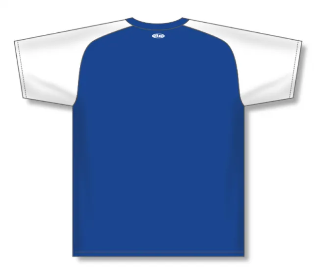 Athletic Knit (AK) BA1375M-206 Mens Royal Blue/White Pullover Baseball Jersey