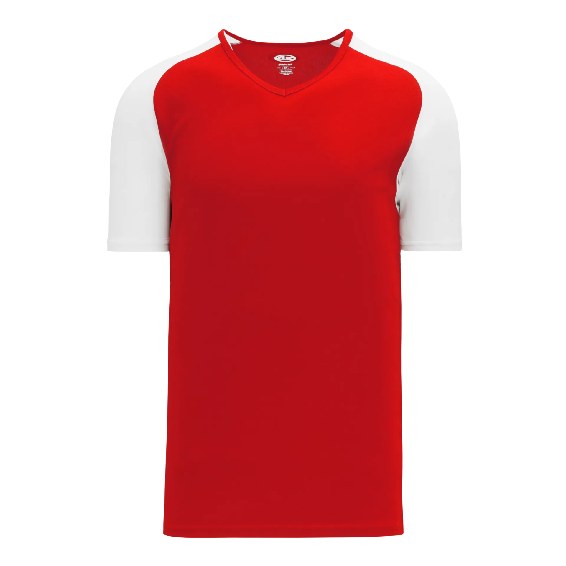 Athletic Knit (AK) BA1375M-208 Mens Red/White Pullover Baseball Jersey