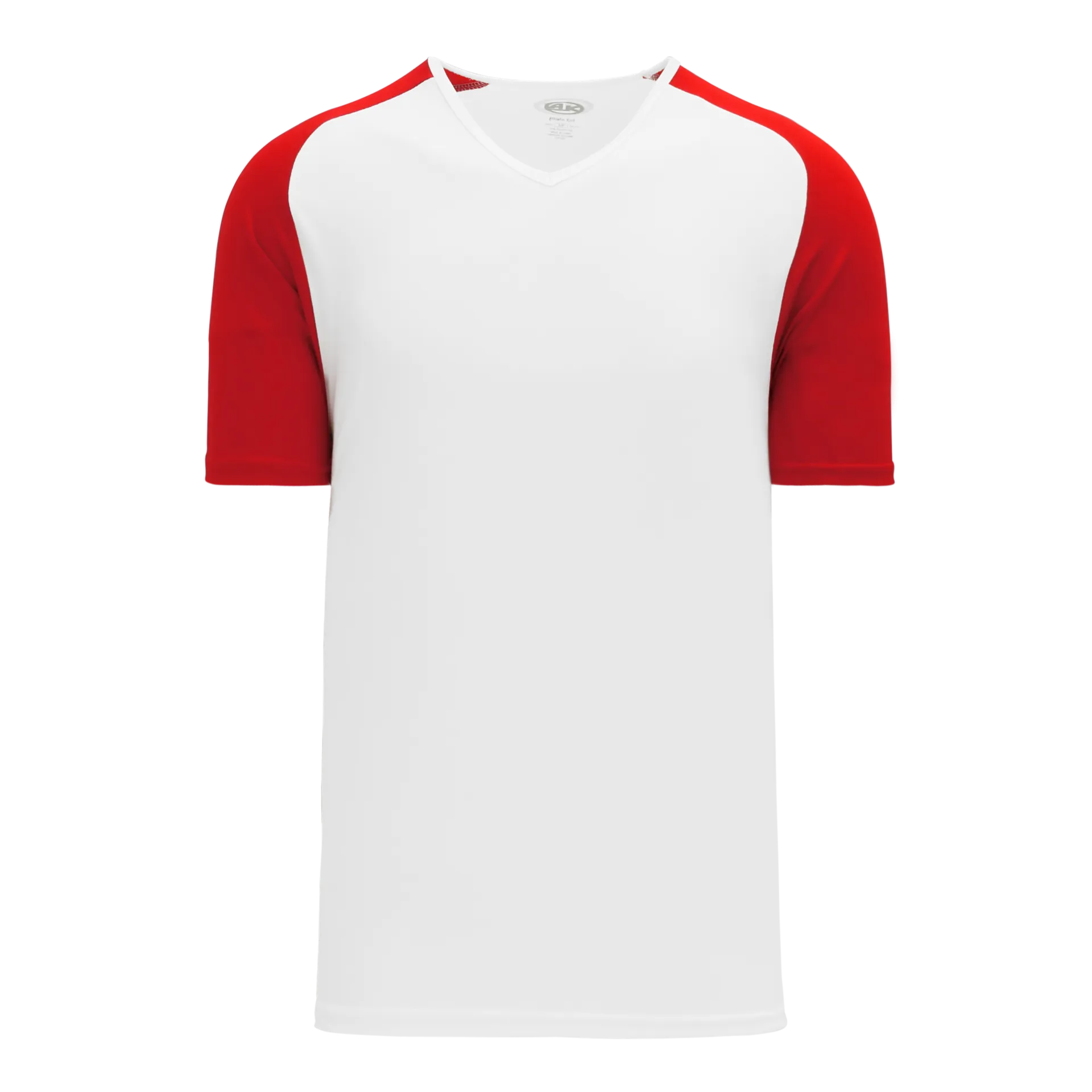 Athletic Knit (AK) BA1375M-209 Mens White/Red Pullover Baseball Jersey