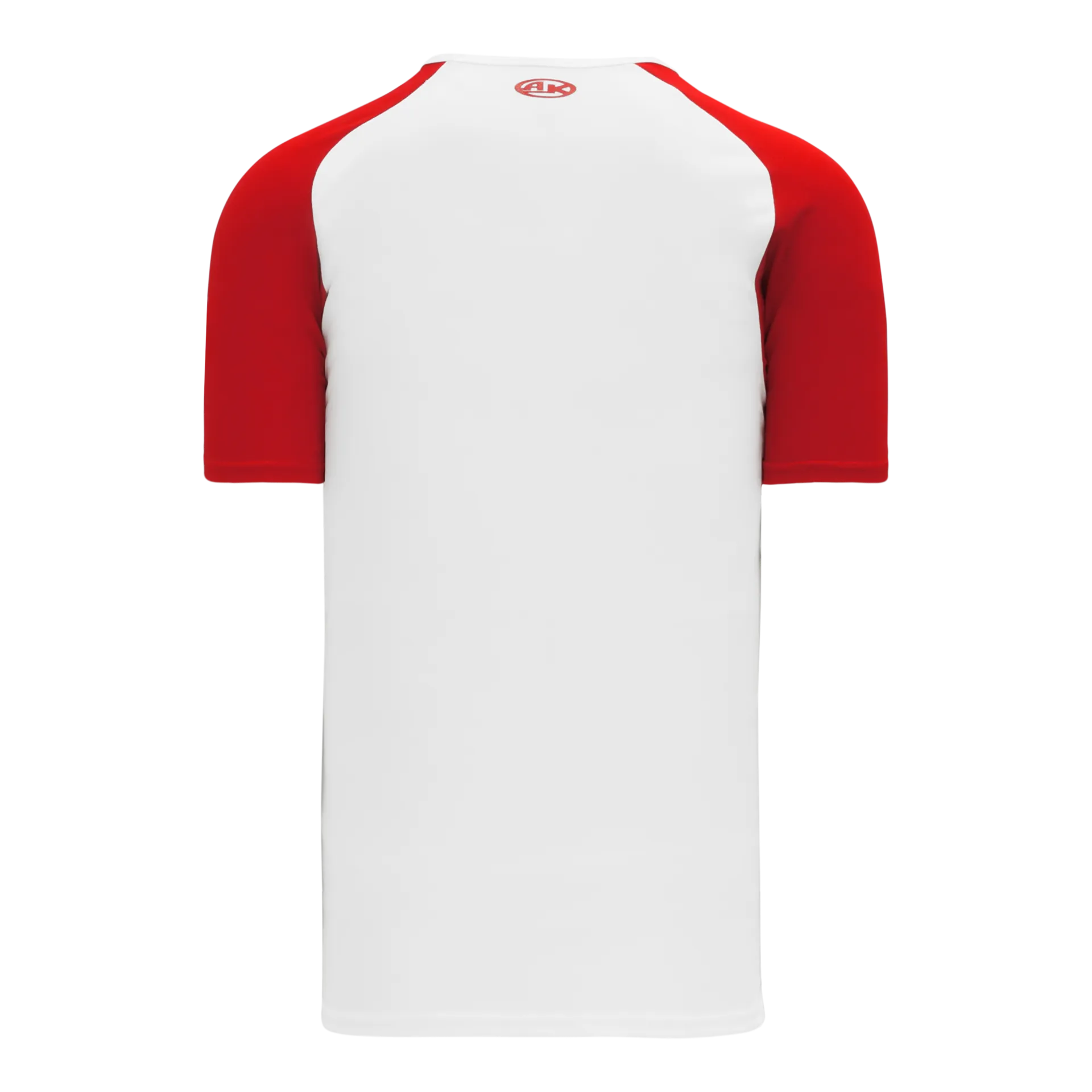 Athletic Knit (AK) BA1375M-209 Mens White/Red Pullover Baseball Jersey