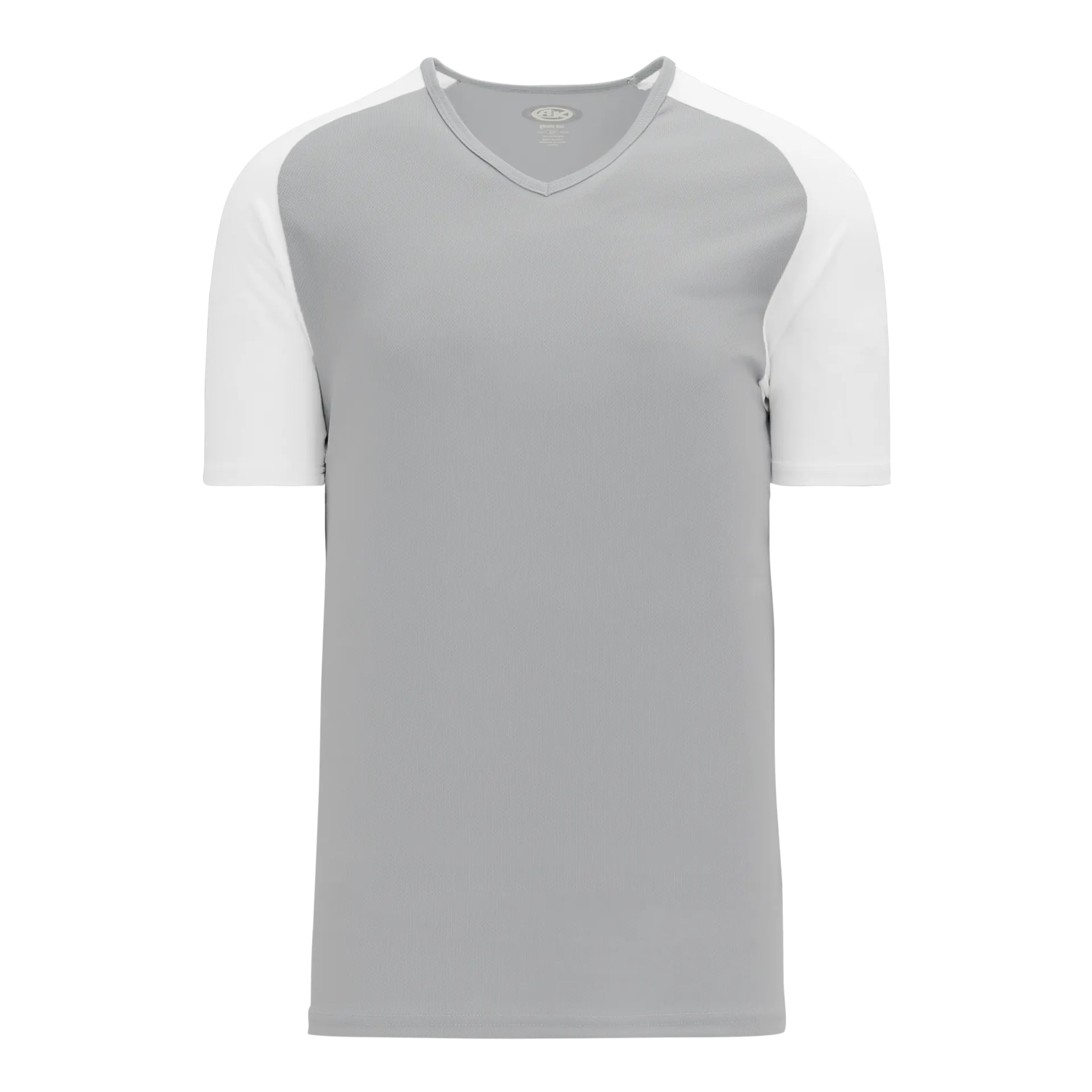 Athletic Knit (AK) BA1375M-245 Mens Grey/White Pullover Baseball Jersey