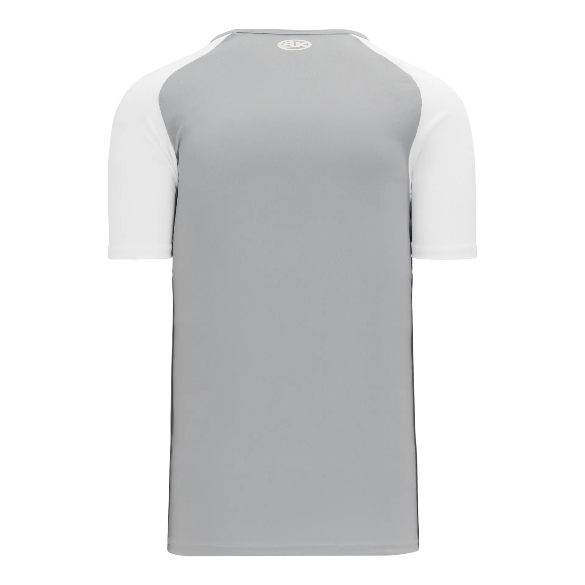 Athletic Knit (AK) BA1375M-245 Mens Grey/White Pullover Baseball Jersey
