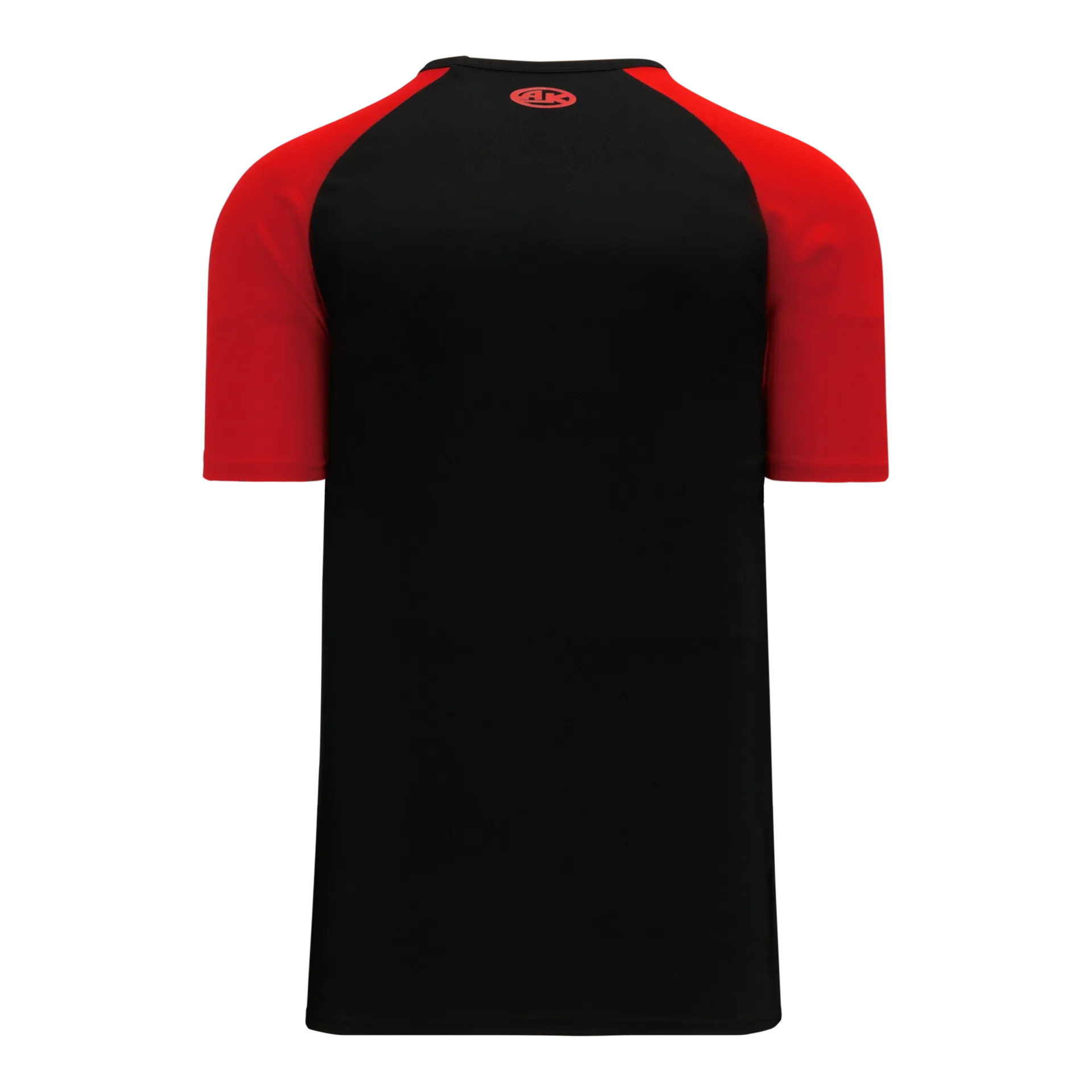Athletic Knit (AK) BA1375M-249 Mens Black/Red Pullover Baseball Jersey
