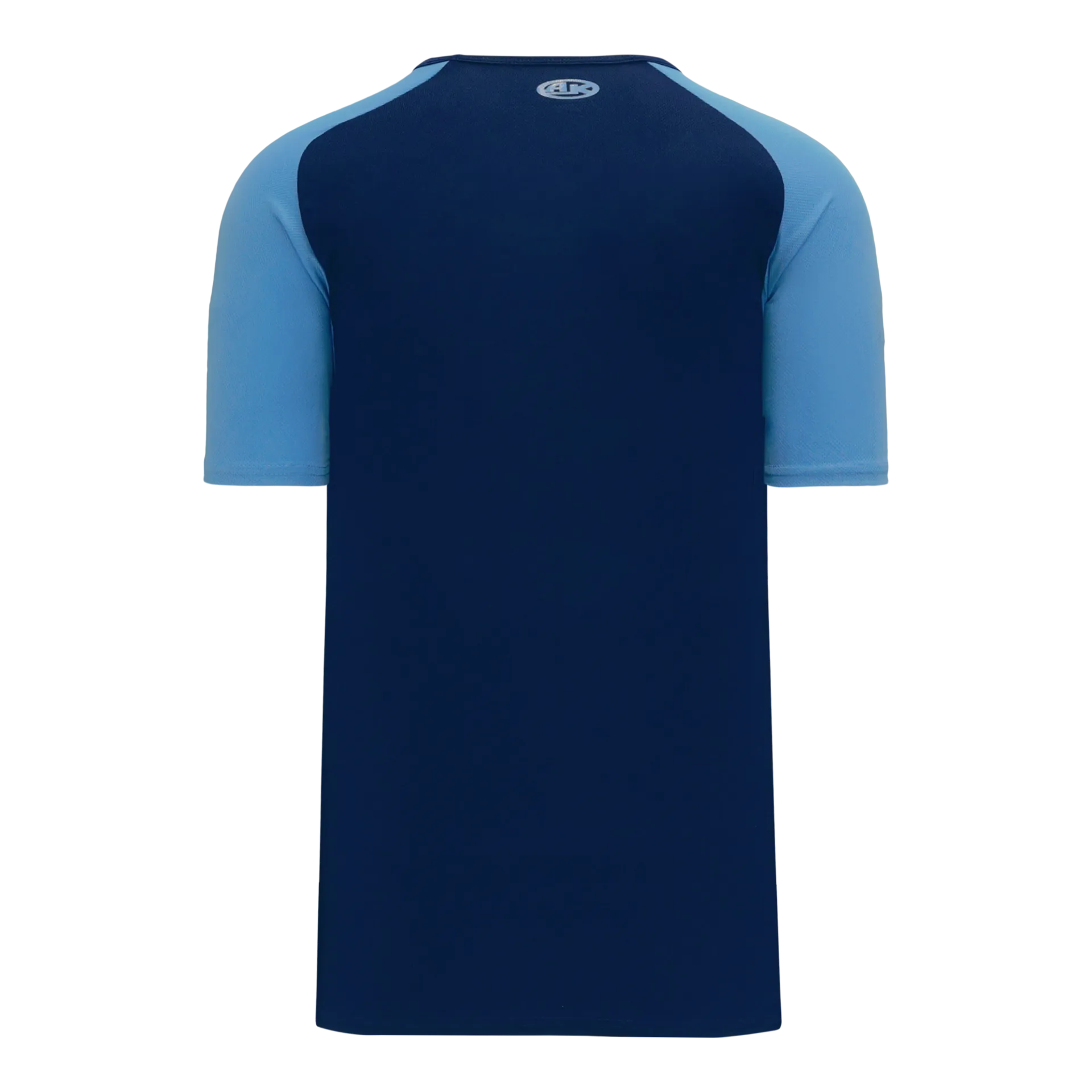 Athletic Knit (AK) BA1375M-287 Mens Navy/Sky Blue Pullover Baseball Jersey