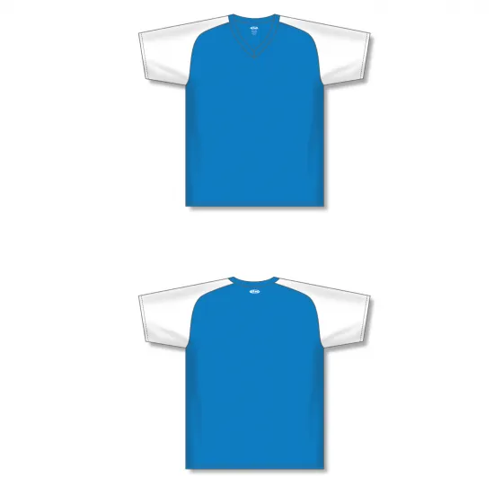 Athletic Knit (AK) BA1375M-289 Mens Pro Blue/White Pullover Baseball Jersey