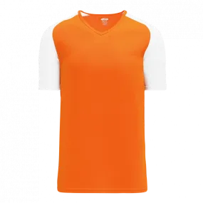 Athletic Knit (AK) BA1375Y-238 Youth Orange/White Pullover Baseball Jersey