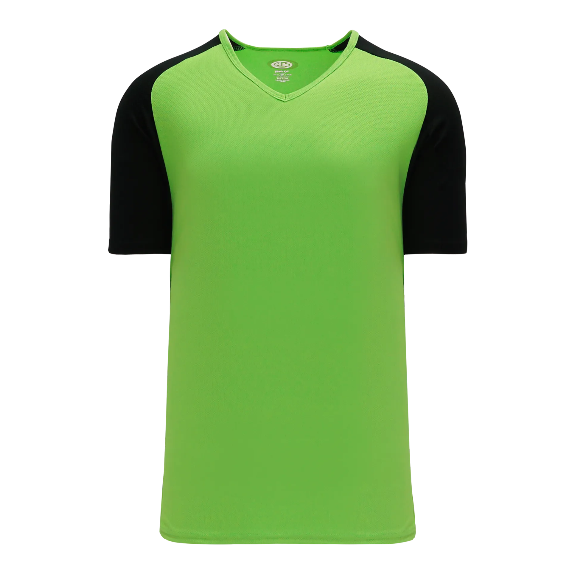 Athletic Knit (AK) BA1375Y-269 Youth Lime Green/Black Pullover Baseball Jersey