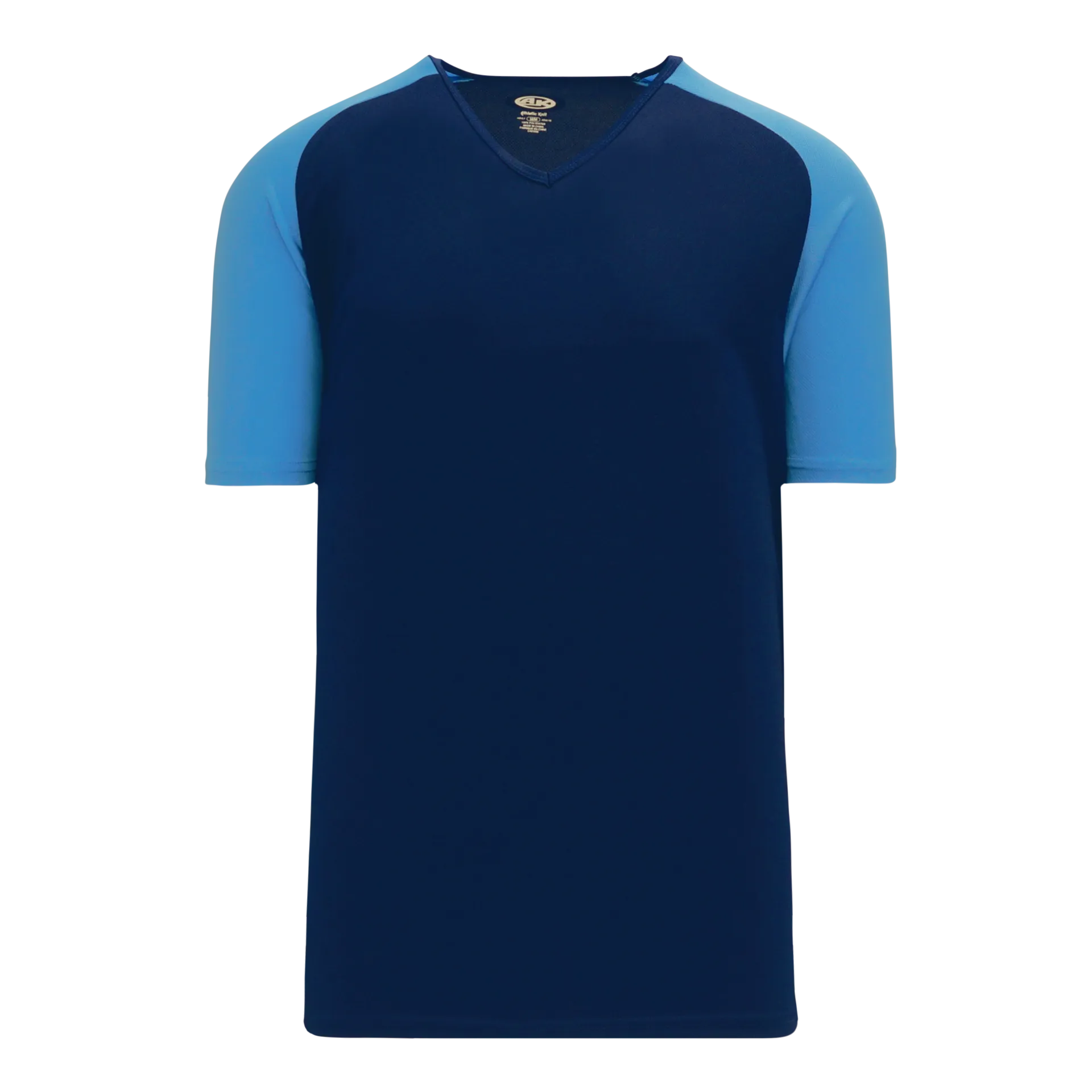 Athletic Knit (AK) BA1375Y-287 Youth Navy/Sky Blue Pullover Baseball Jersey