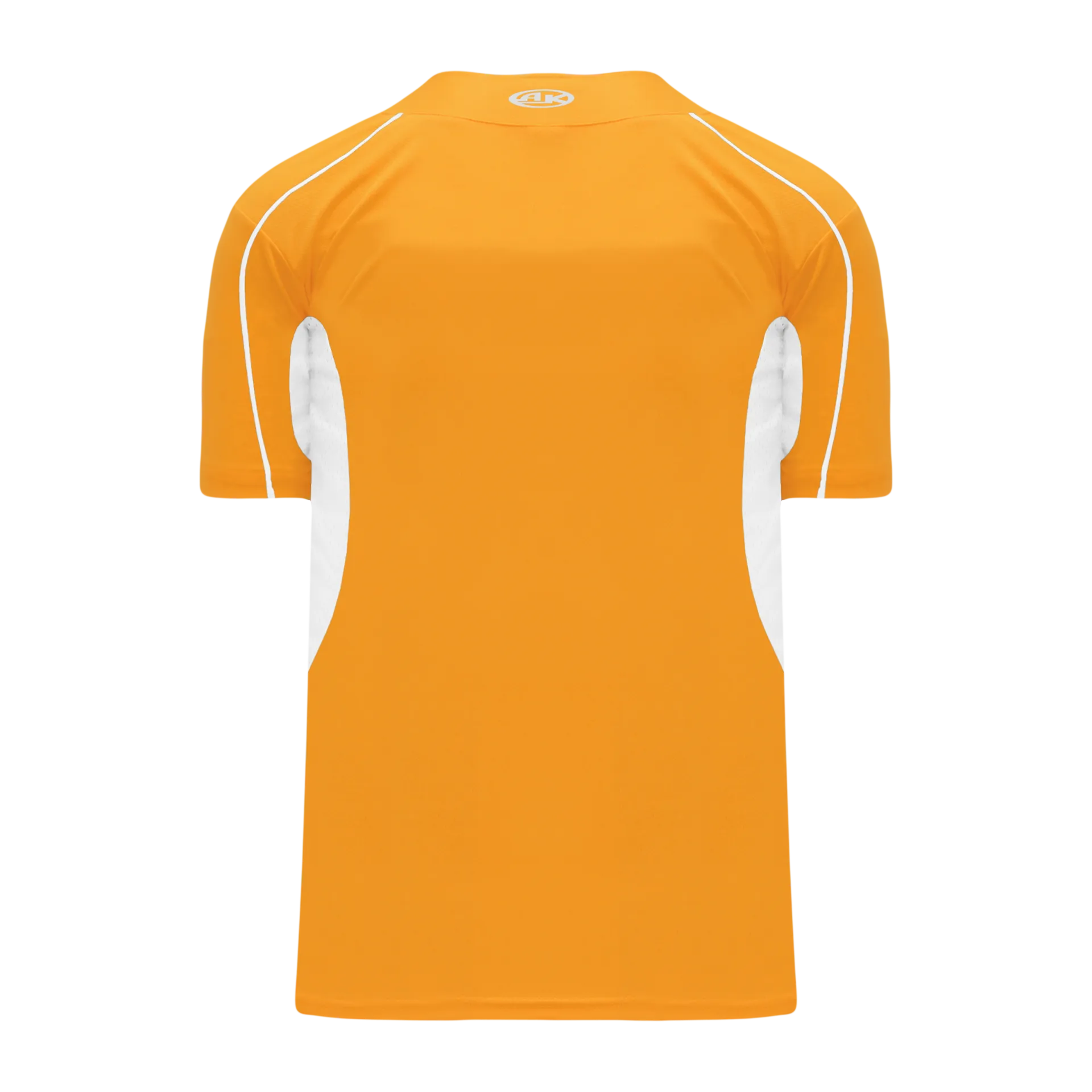 Athletic Knit (AK) BA1745A-236 Adult Gold/White One-Button Baseball Jersey