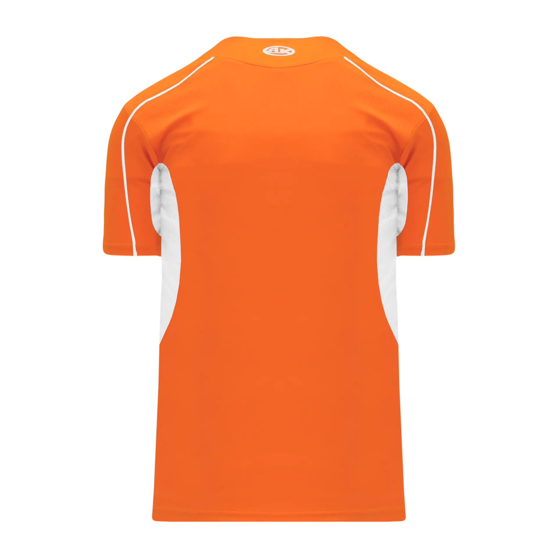 Athletic Knit (AK) BA1745A-238 Adult Orange/White One-Button Baseball Jersey