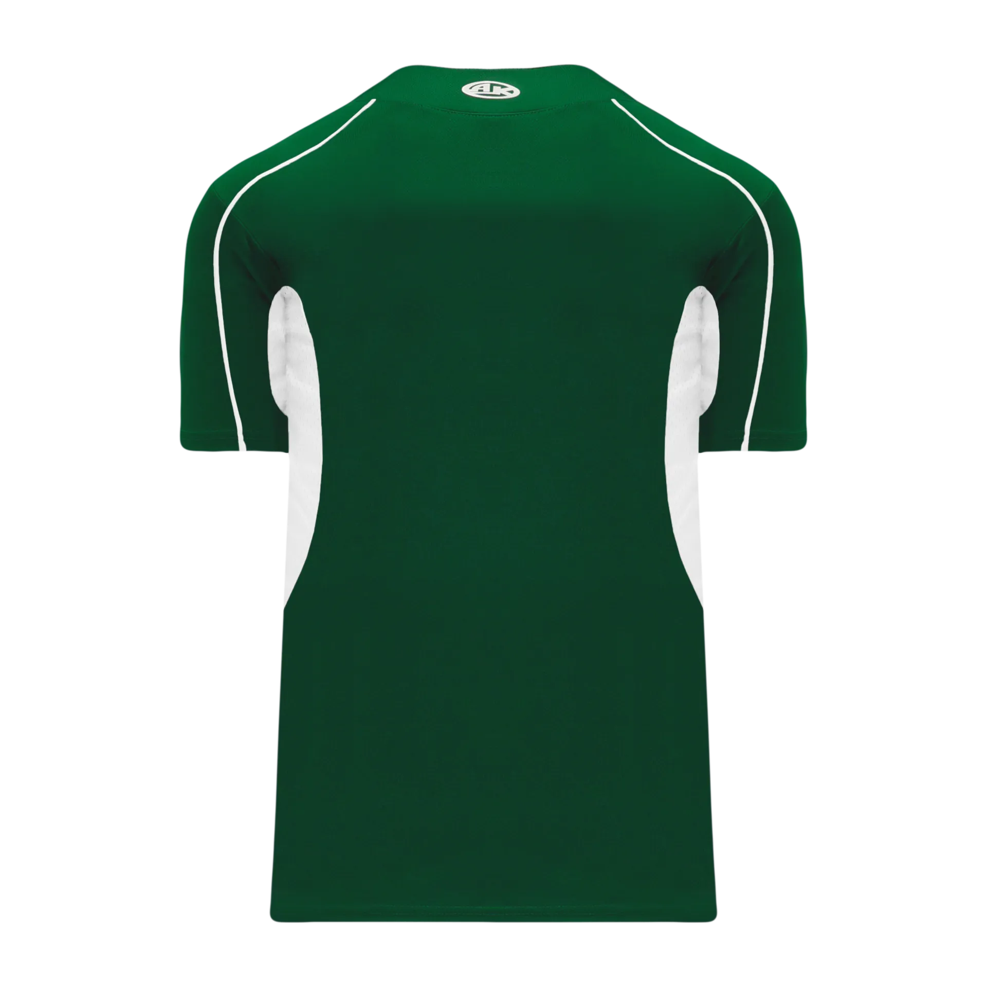 Athletic Knit (AK) BA1745A-260 Adult Dark Green/White One-Button Baseball Jersey