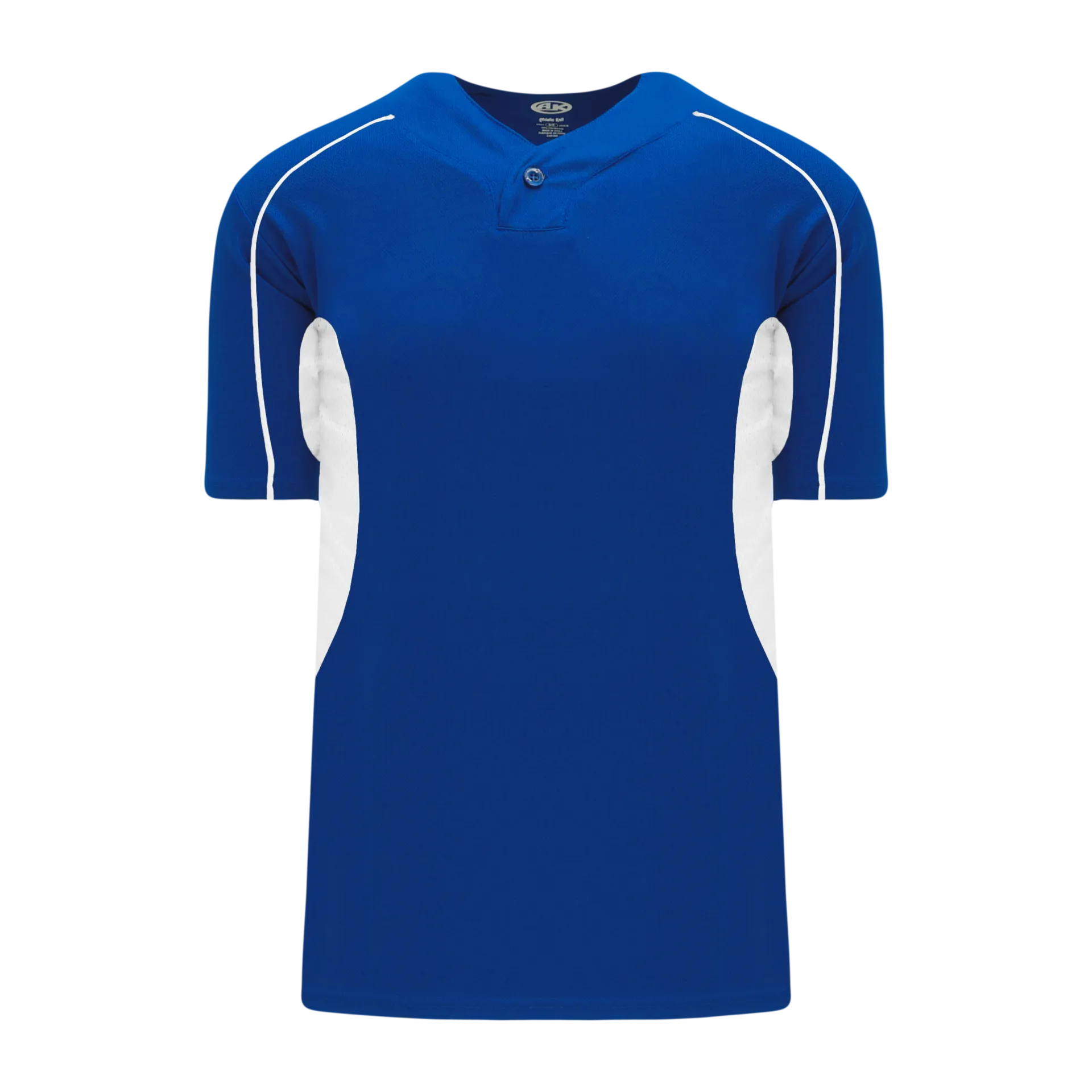 Athletic Knit (AK) BA1745Y-206 Youth Royal Blue/White One-Button Baseball Jersey