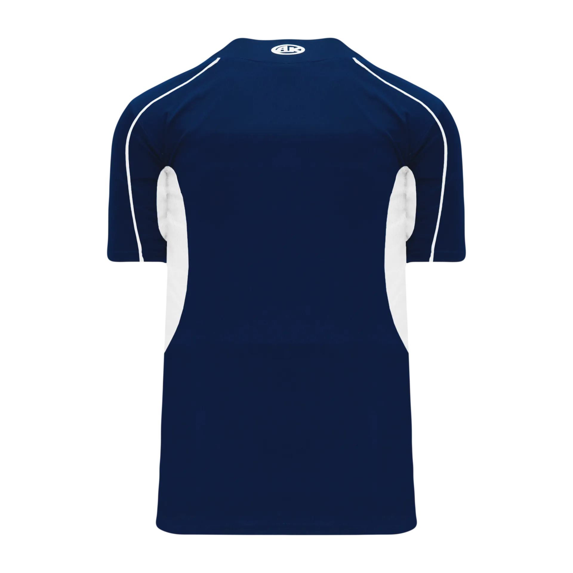 Athletic Knit (AK) BA1745Y-216 Youth Navy/White One-Button Baseball Jersey