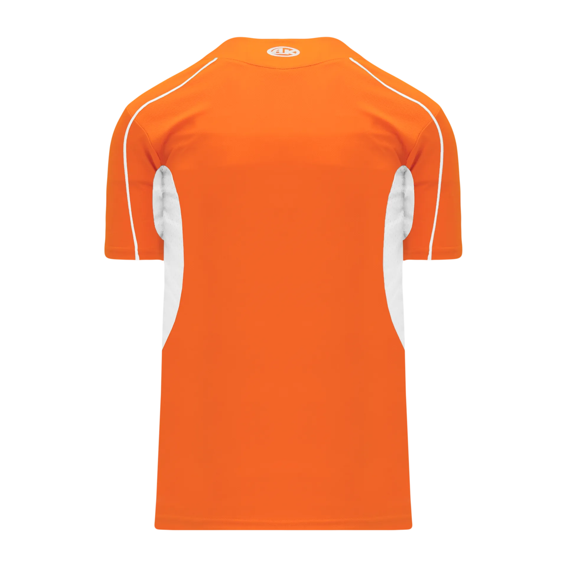 Athletic Knit (AK) BA1745Y-238 Youth Orange/White One-Button Baseball Jersey