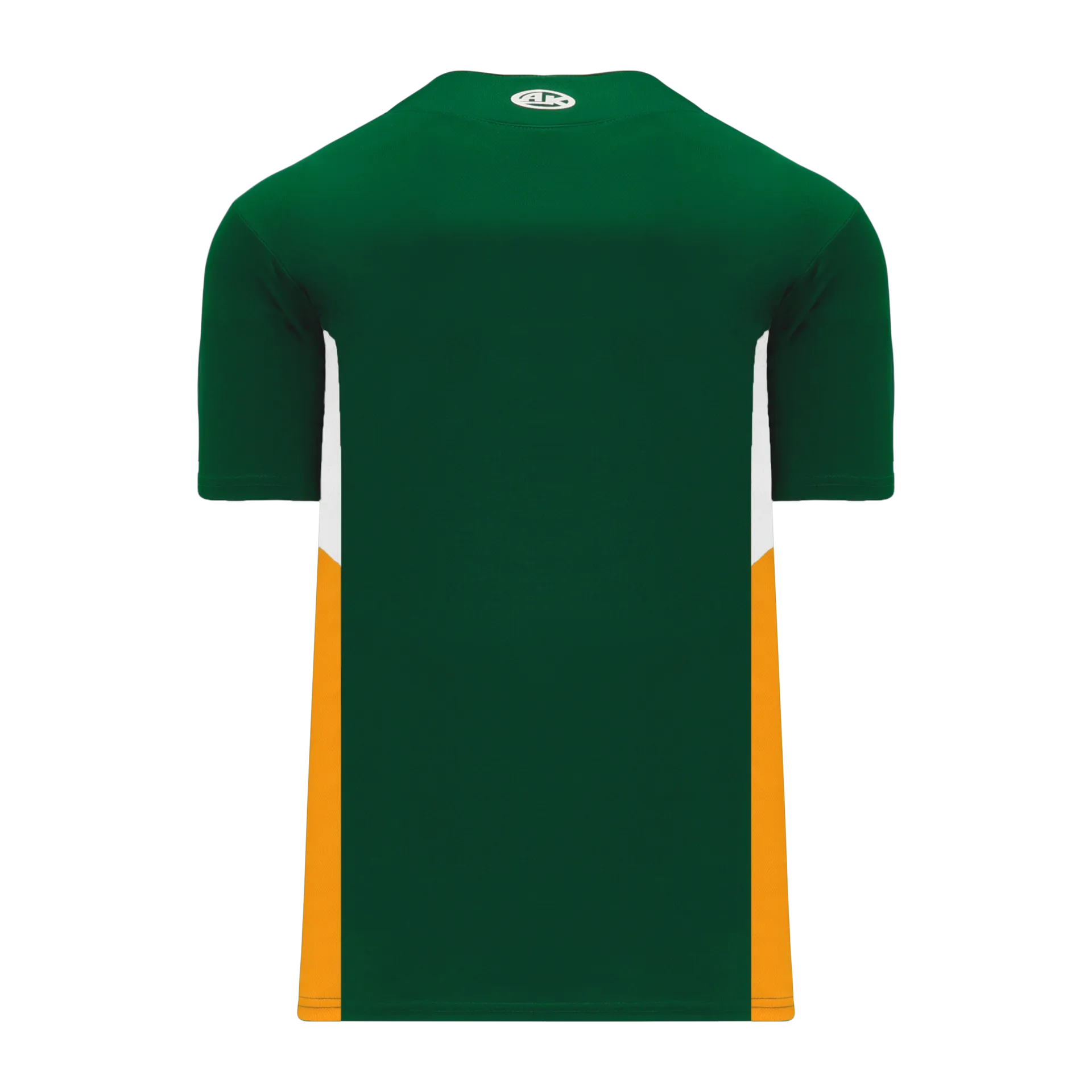 Athletic Knit (AK) BA1763A-439 Adult Dark Green/White/Gold One-Button Baseball Jersey