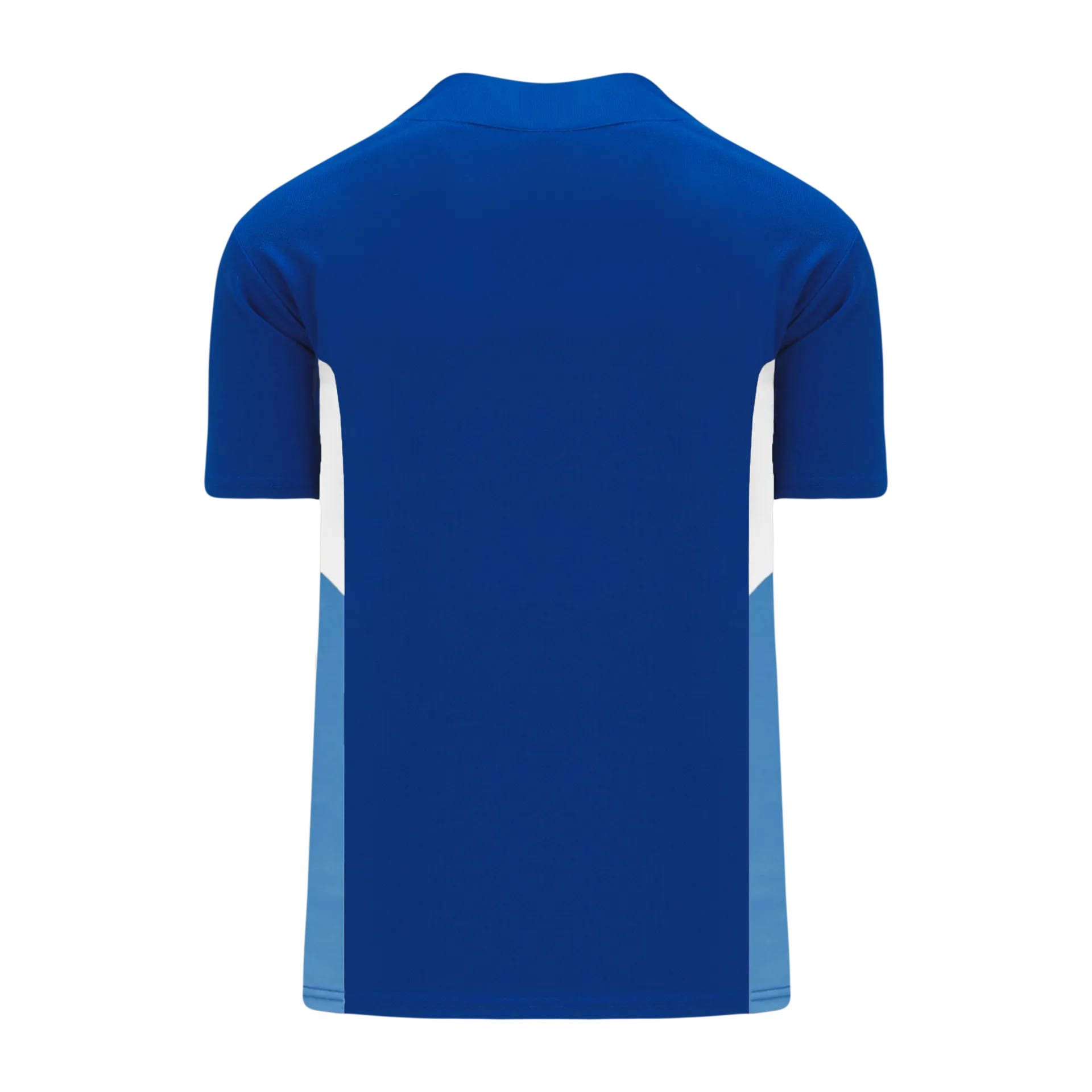 Athletic Knit (AK) BA1763A-445 Adult Royal Blue/White/Sky Blue One-Button Baseball Jersey