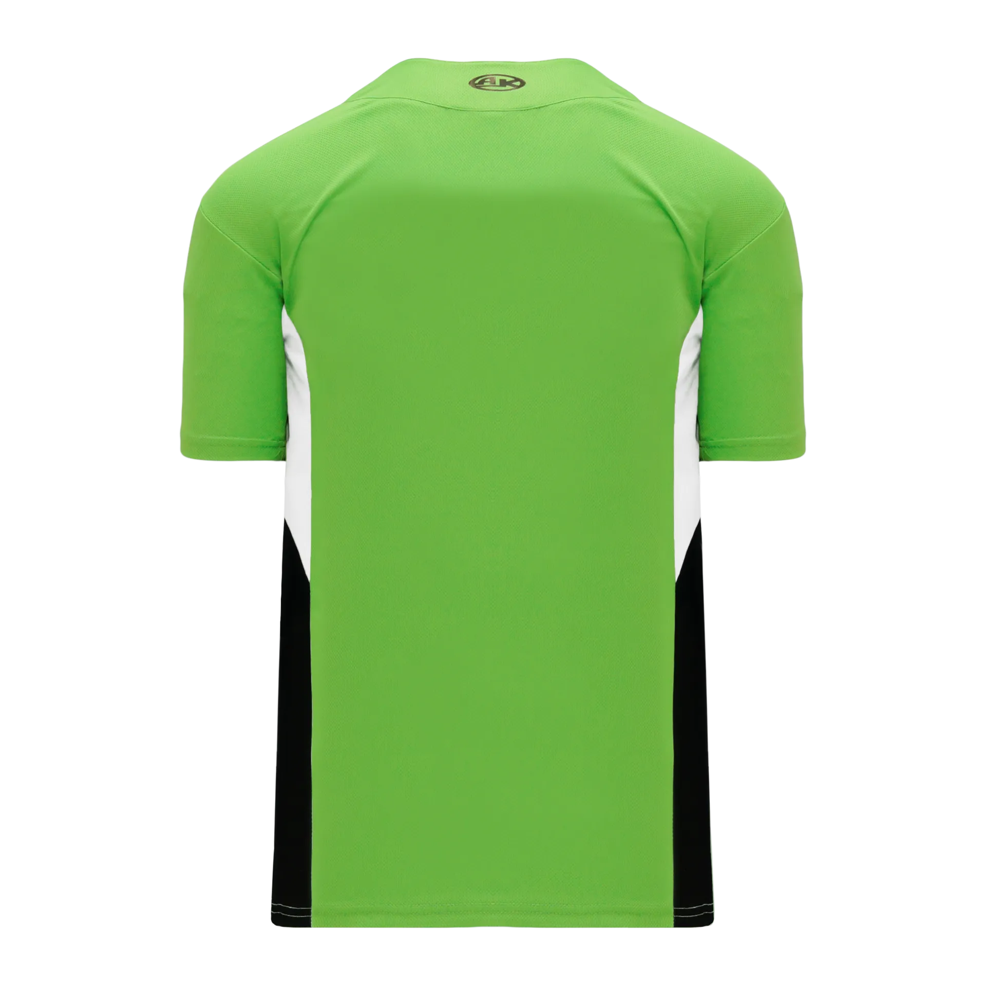 Athletic Knit (AK) BA1763Y-107 Youth Lime Green/White/Black One-Button Baseball Jersey