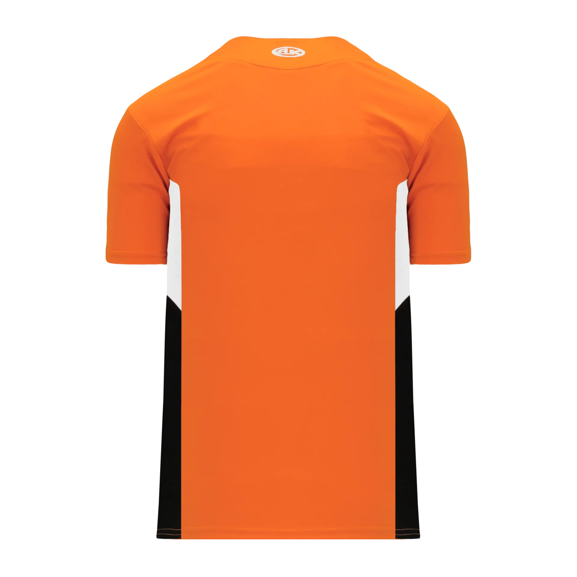 Athletic Knit (AK) BA1763Y-330 Youth Orange/White/Black One-Button Baseball Jersey