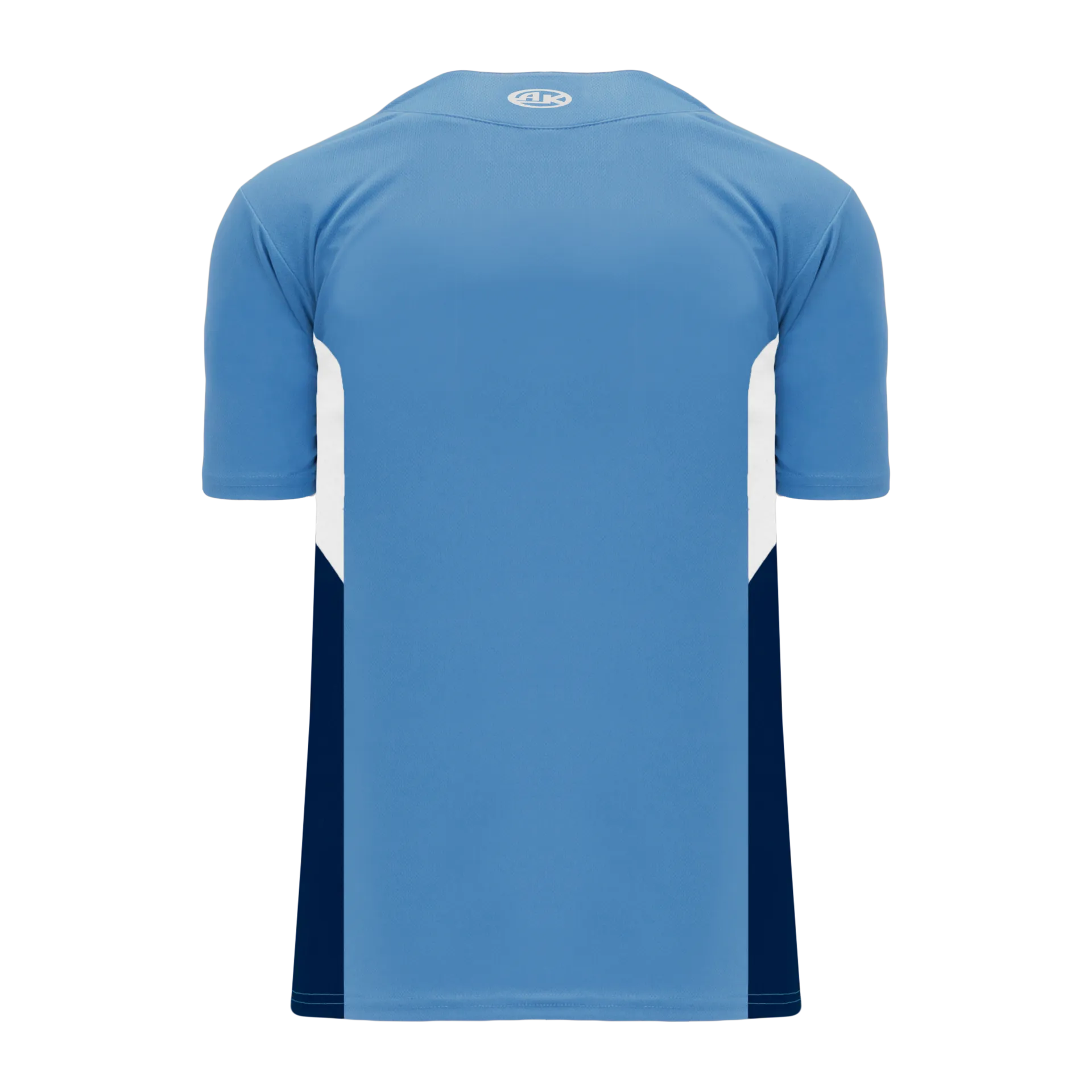 Athletic Knit (AK) BA1763Y-475 Youth Sky Blue/White/Navy One-Button Baseball Jersey