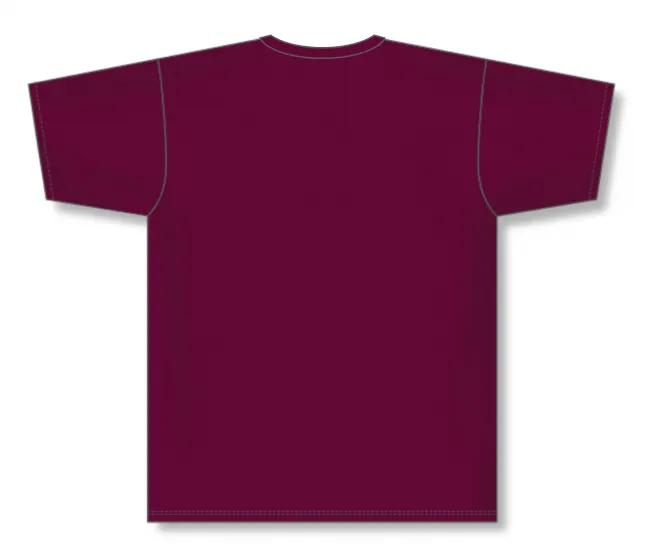 Athletic Knit (AK) BA1800L-009 Ladies Maroon Pullover Baseball Jersey
