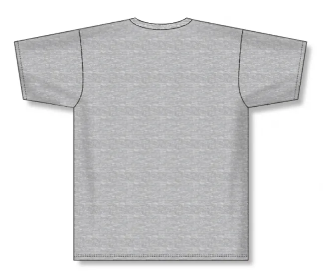 Athletic Knit (AK) BA1800L-020 Ladies Heather Grey Pullover Baseball Jersey