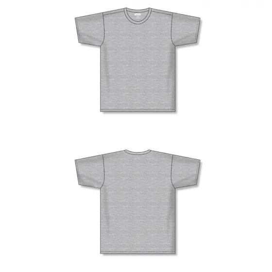 Athletic Knit (AK) BA1800L-020 Ladies Heather Grey Pullover Baseball Jersey