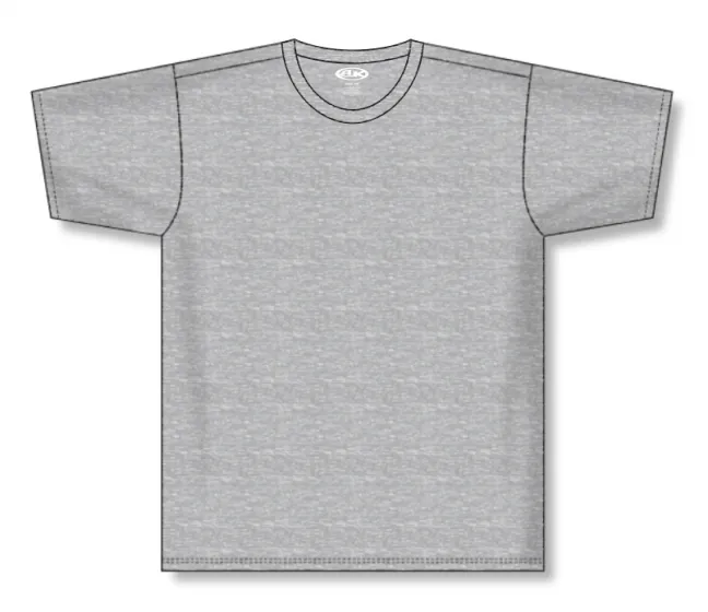 Athletic Knit (AK) BA1800L-020 Ladies Heather Grey Pullover Baseball Jersey