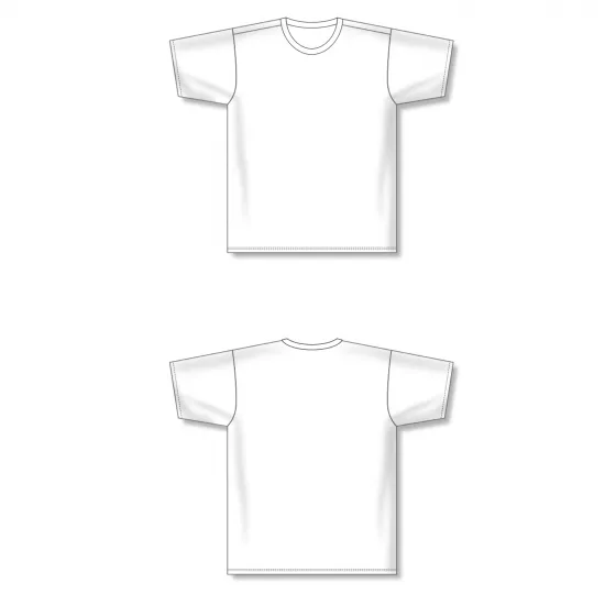 Athletic Knit (AK) BA1800M-000 Mens White Pullover Baseball Jersey