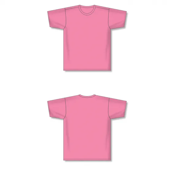 Athletic Knit (AK) BA1800M-014 Mens Pink Pullover Baseball Jersey