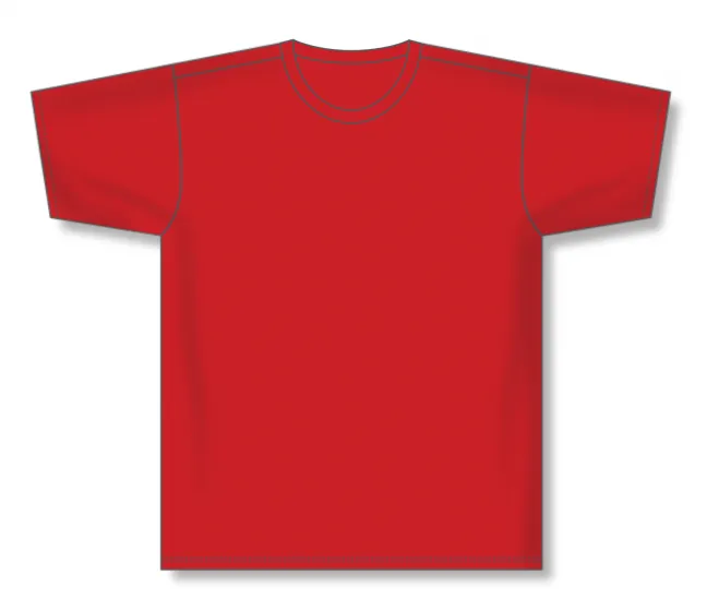 Athletic Knit (AK) BA1800Y-005 Youth Red Pullover Baseball Jersey
