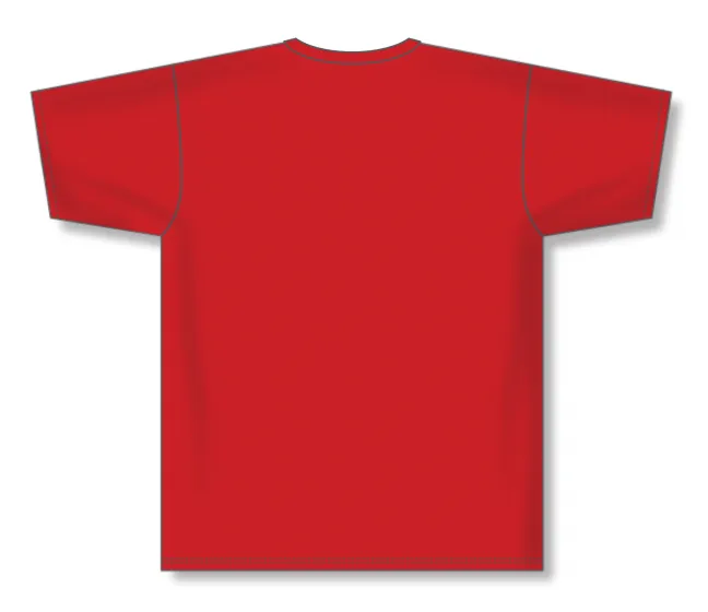 Athletic Knit (AK) BA1800Y-005 Youth Red Pullover Baseball Jersey
