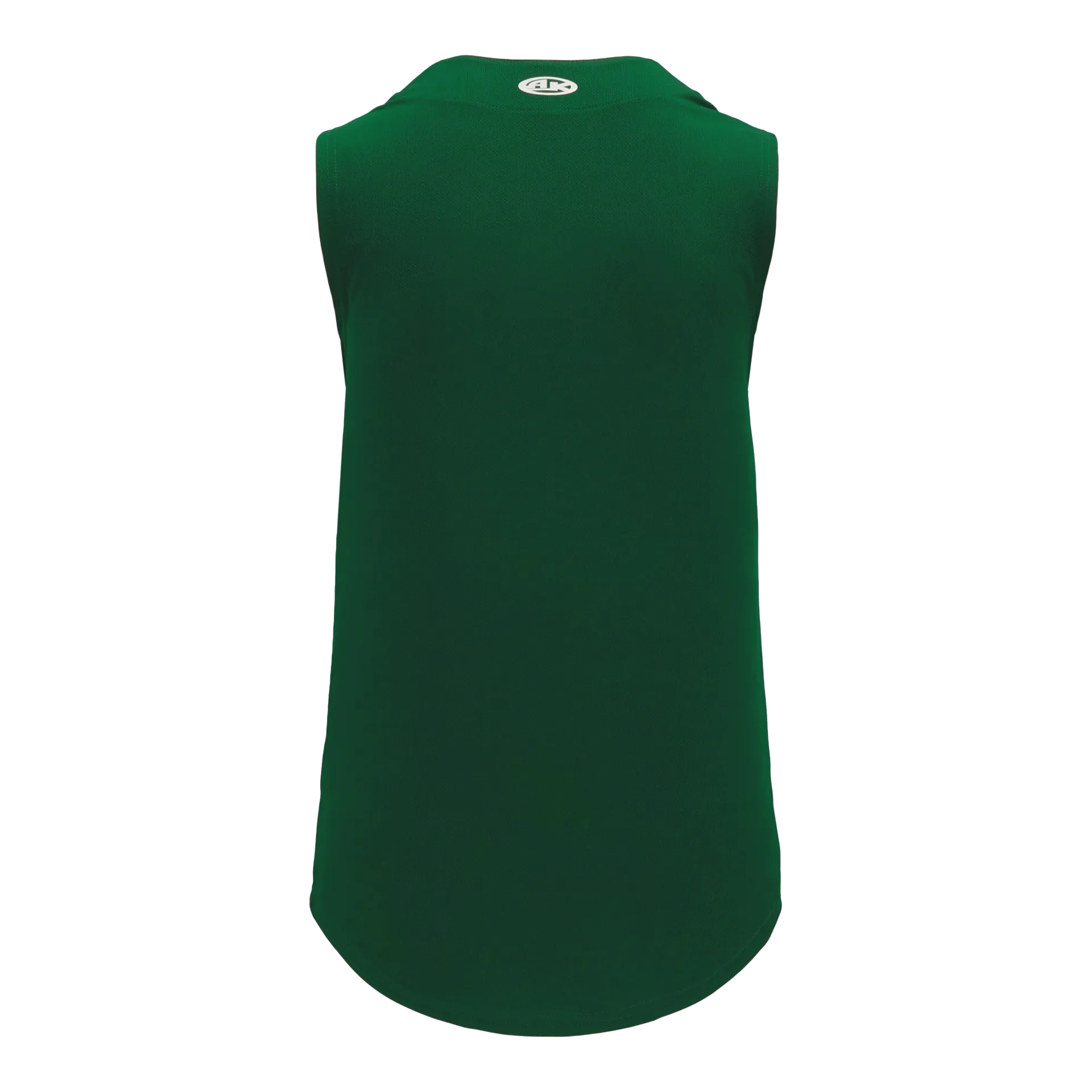 Athletic Knit (AK) BA1812Y-029 Youth Dark Green Sleeveless Full Button Baseball Jersey