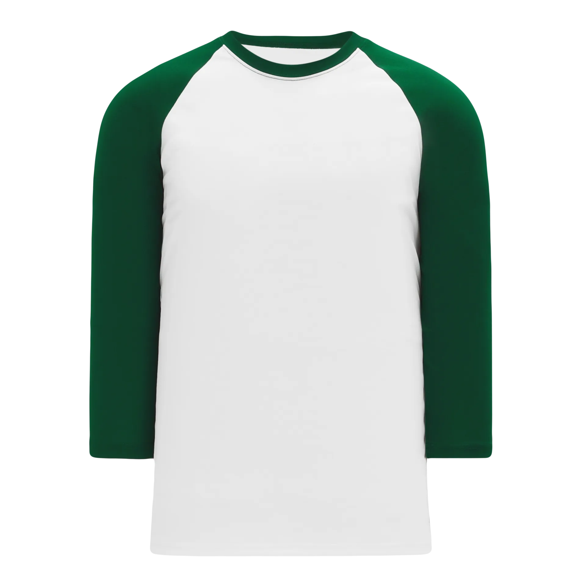 Athletic Knit (AK) BA1846A-279 Adult White/Dark Green Pullover Baseball Jersey