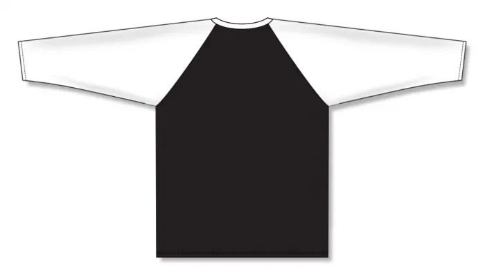 Athletic Knit (AK) BA1846Y-221 Youth Black/White Pullover Baseball Jersey