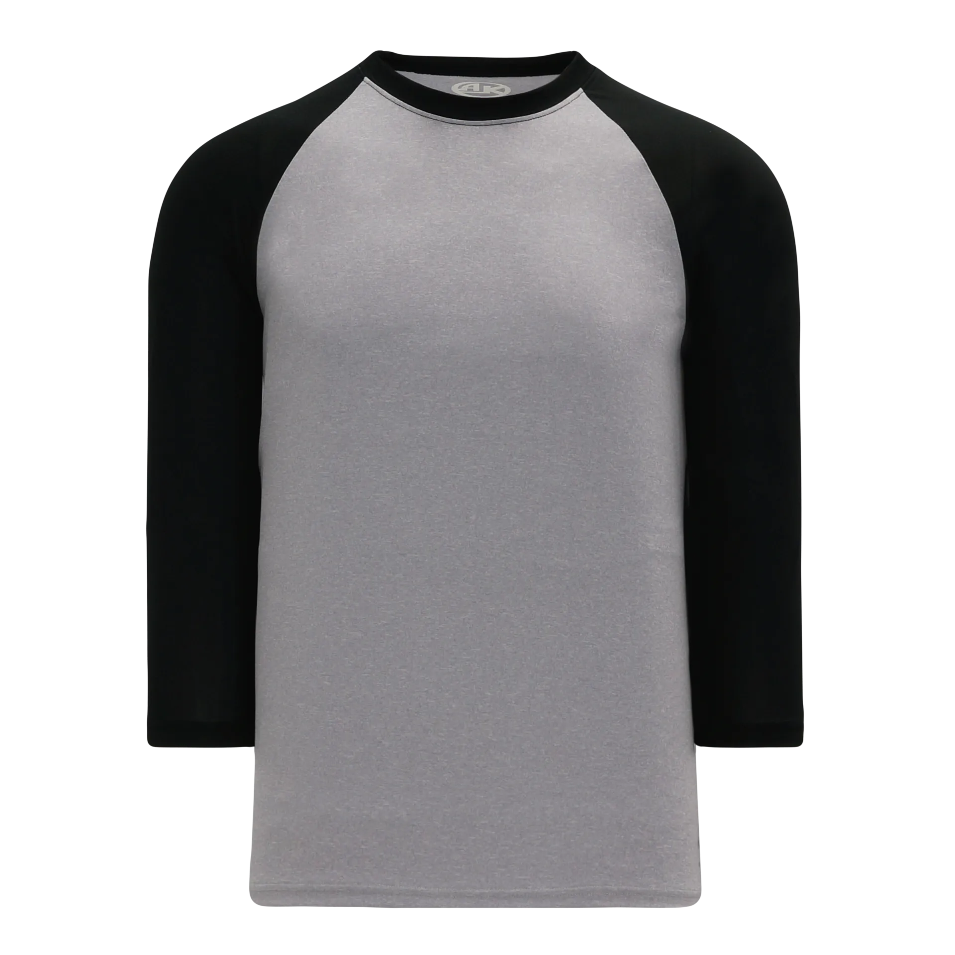 Athletic Knit (AK) BA1846Y-920 Youth Heather Grey/Black Pullover Baseball Jersey