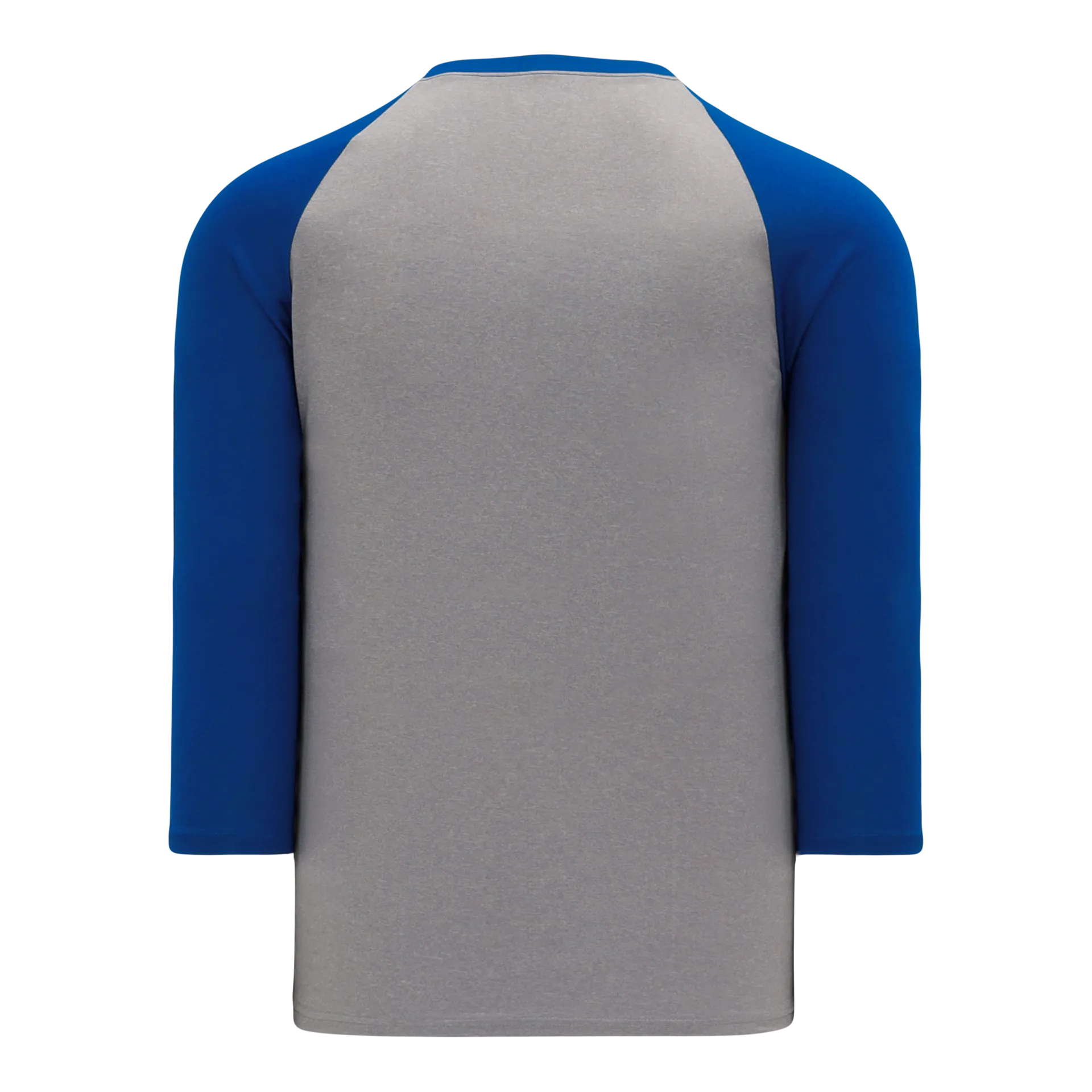 Athletic Knit (AK) BA1846Y-922 Youth Heather Grey/Royal Blue Pullover Baseball Jersey