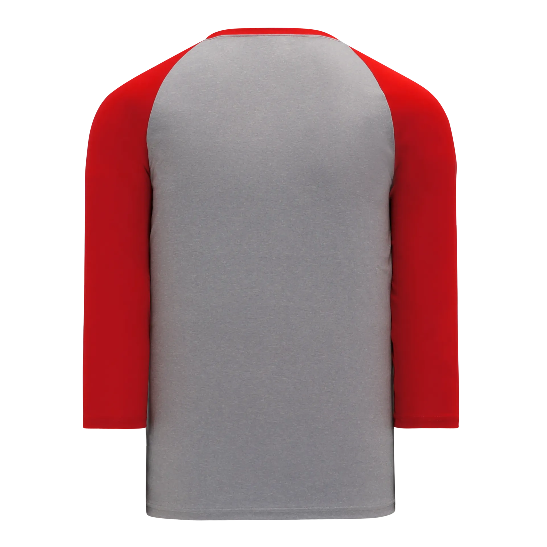 Athletic Knit (AK) BA1846Y-923 Youth Heather Grey/Red Pullover Baseball Jersey